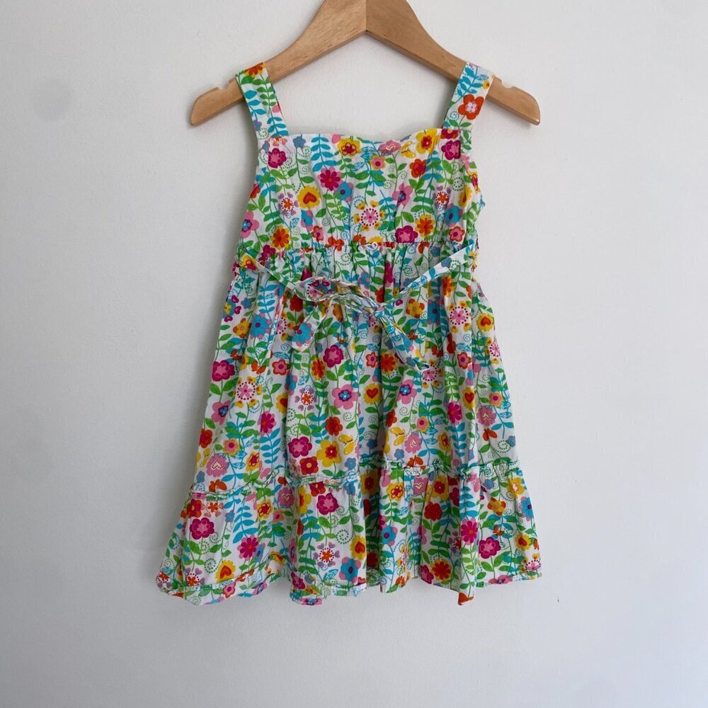 Youngland Floral Sundress - Size 3T - Shirred Bodice - Picture 2 of 4